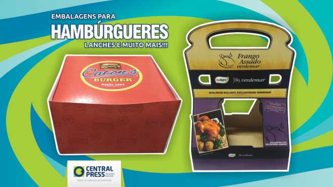 KIT Embalagens Hamburgueria Delivery VERDE