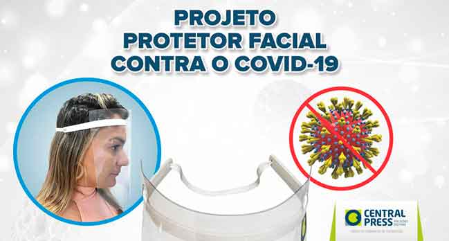 Máscara Protetor Facial contra o COVID-19
